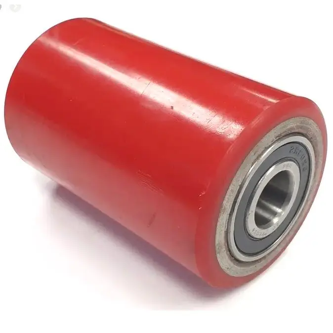 Pallet truck polyurethane load roller 60mm x 94mm with 15mm ball bearings V60
