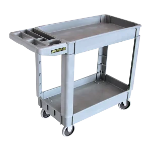 UC20 small 2-tier utility cart in durable structural plastic, 225kg capacity.